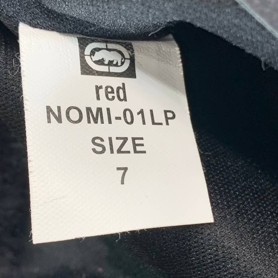 ECKO RED Women's Black Nomi Faux-Fur Lace-Up Platform Boots SZ 7