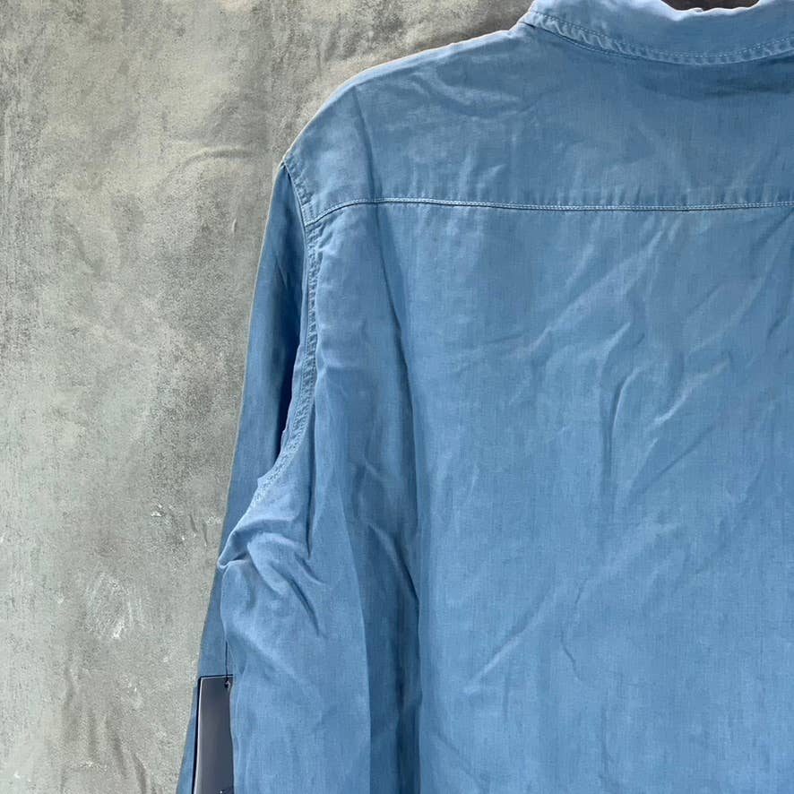 GUESS Women's Othonna Pauleta Button-Front Long-Sleeve Top SZ XL