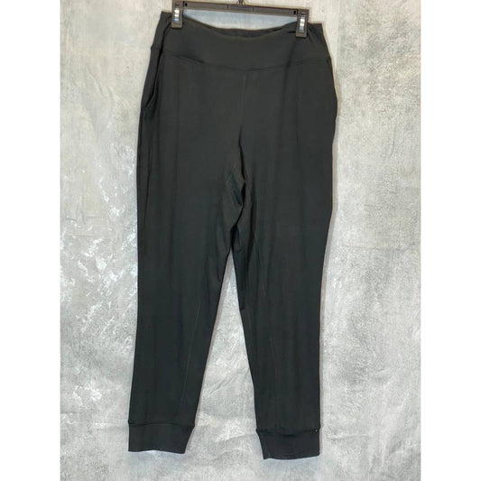 JONES NEW YORK Women's Solid Black Stretch Pull-On Jogger Pants SZ M