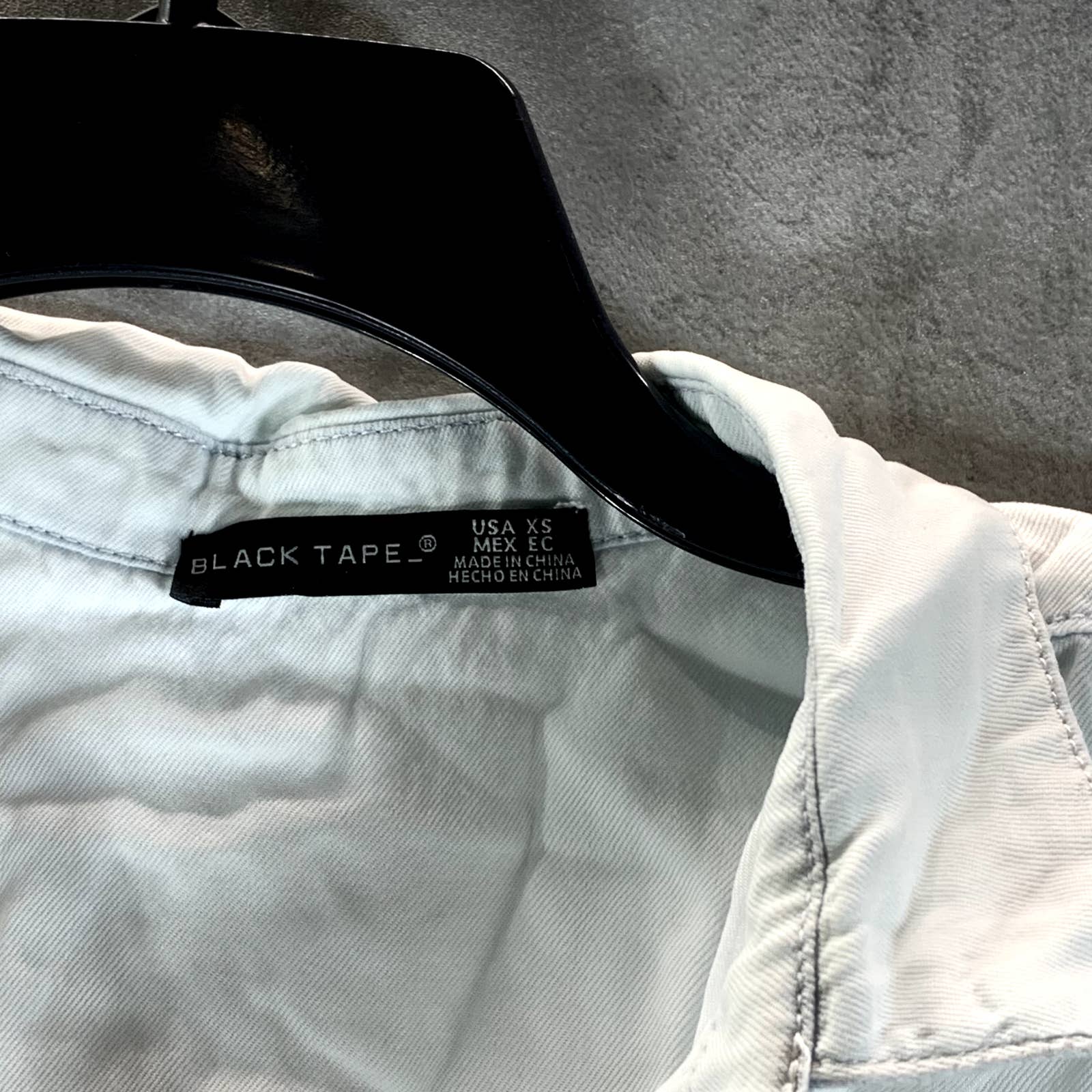 BLACK TAPE Women's Dusty Mint Wash Collared Sleeveless Button-Front Top SZ XS