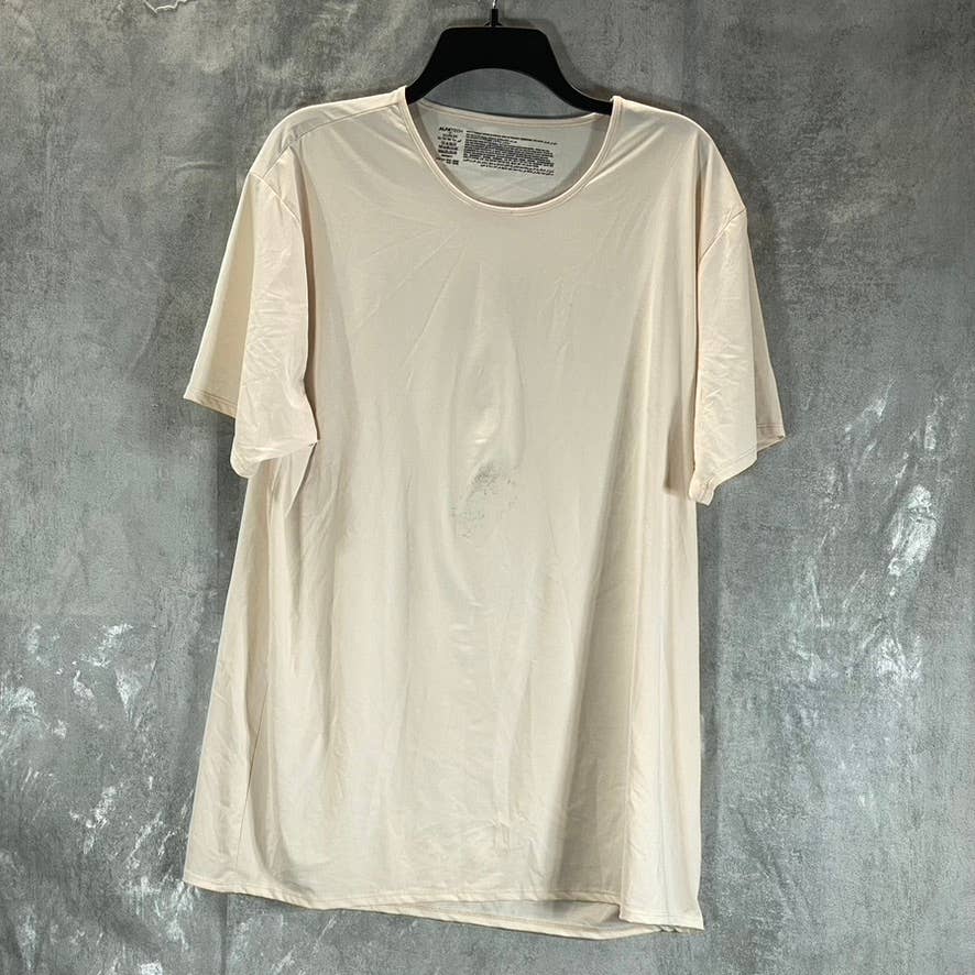 ALFANI ALFATECH Men's Beige Crewneck Short-Sleeve T-Shirt SZ XL