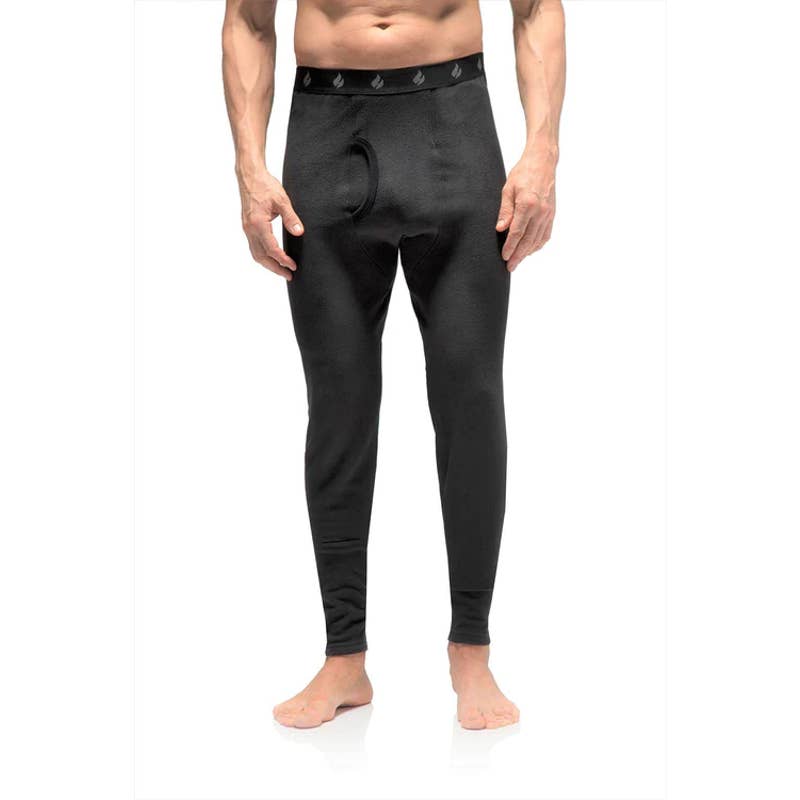 HEAT HOLDERS Men's Black Original Stretch Thermal Pants SZ M