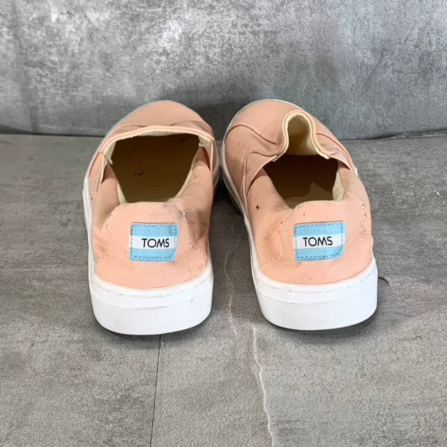 TOMS Women's Salmon Luca Canvas Wrapped Round-Toe Slip-On Sneakers SZ 9