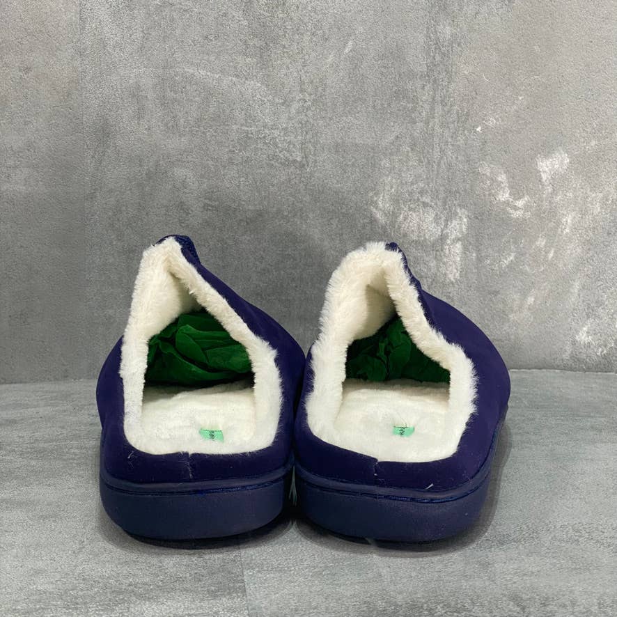 MIO MARINO Navy Cuddles Memory Foam Slippers SZ 9-10