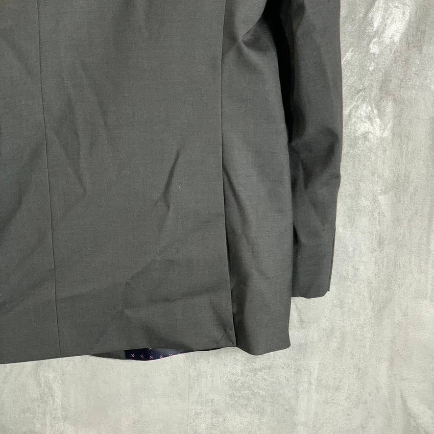 IZOD Men's Grey Long Classic-Fit Two-Button Suit Jacket SZ 44L