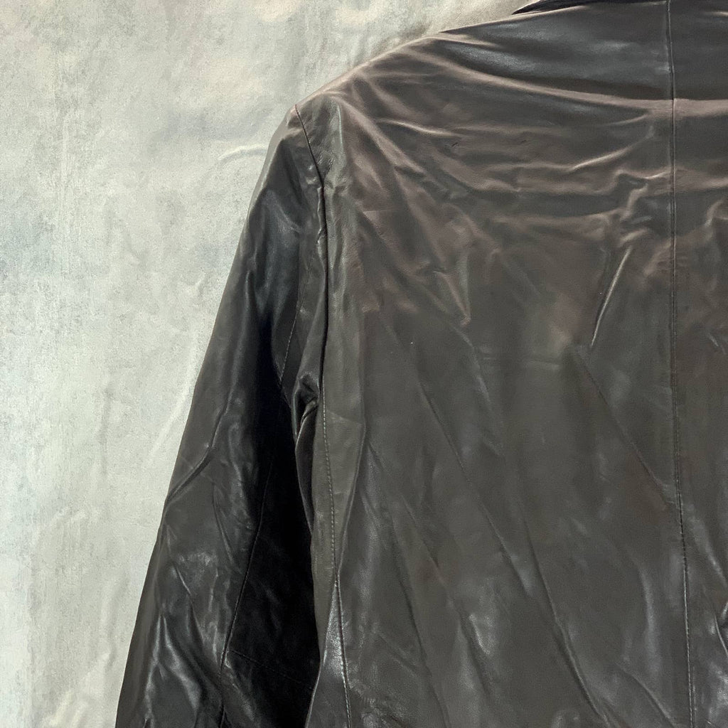 REMAIN BIRGER CHRISTENSEN Women's Mulch Leather Double-Breasted Blazer SZ US6