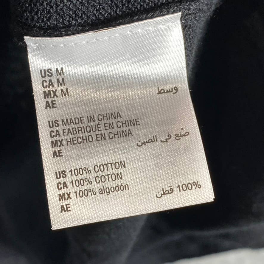 KAREN SCOTT Women's Deep Black Colorblocked Boat-Neck 3/4 Sleeve Top SZ M