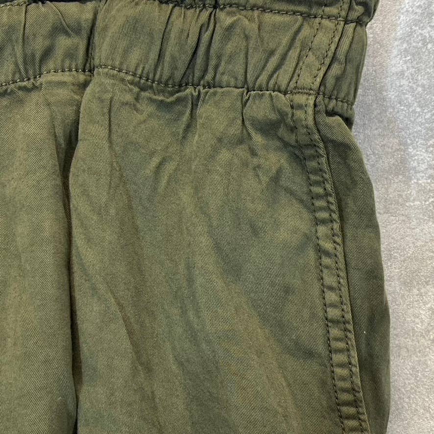 SANCTUARY Women's Plus Size Olive Drawstring Tie Pull-On Lightweight Shorts SZ3X