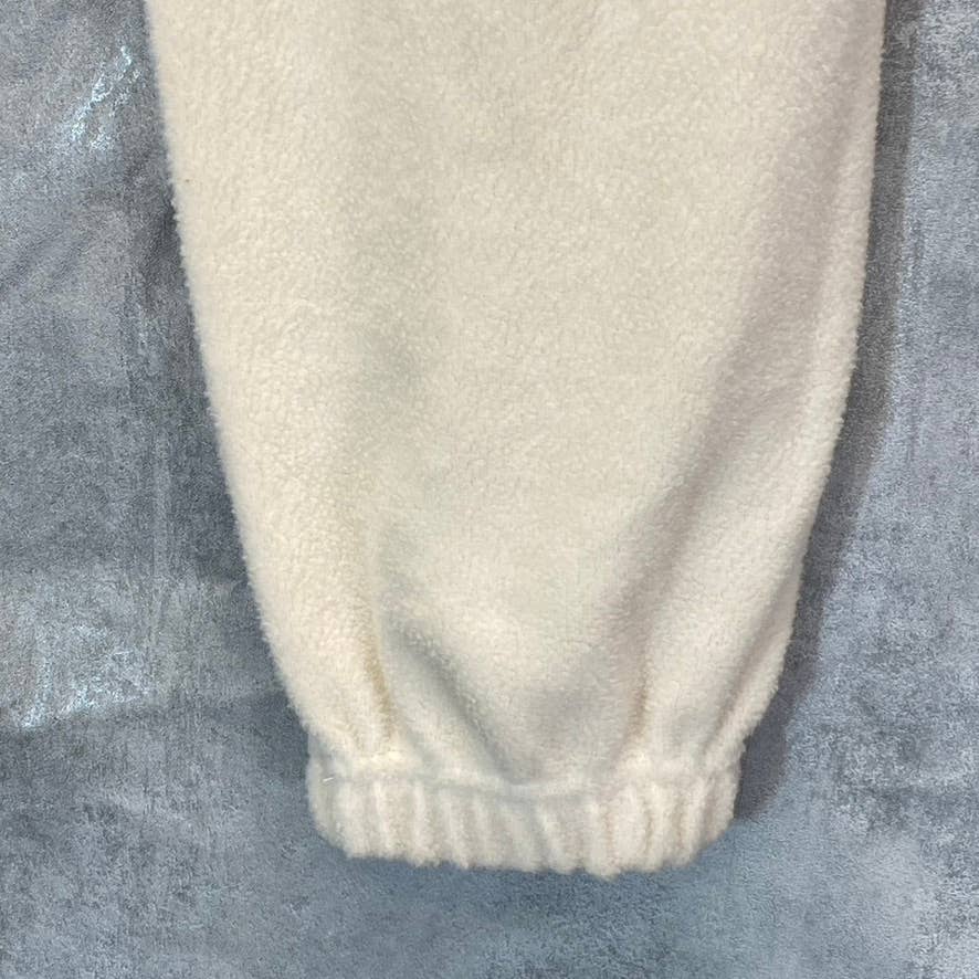 NIA Women's Bone Elastic Drawstring Waist Pull-On Fleece Jogger Pants SZ XS