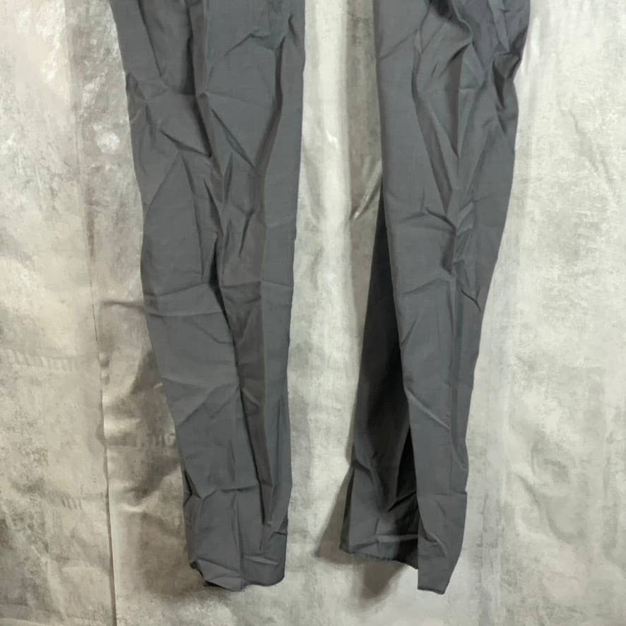 CALVIN KLEIN Men's Gray Sharkskin Slim-Fit Flat Front Suit Pants SZ 33X32