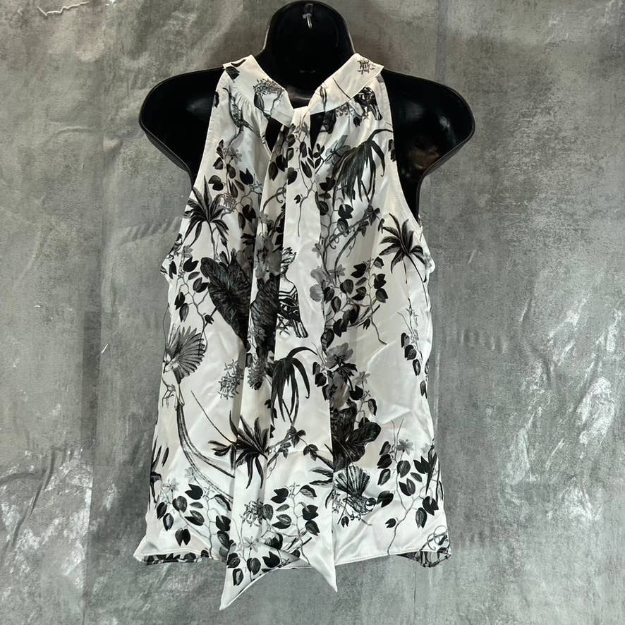 INC INTERNATIONAL CONCEPTS Women's Raina Gardens Printed Keyhole Halter Top SZ M