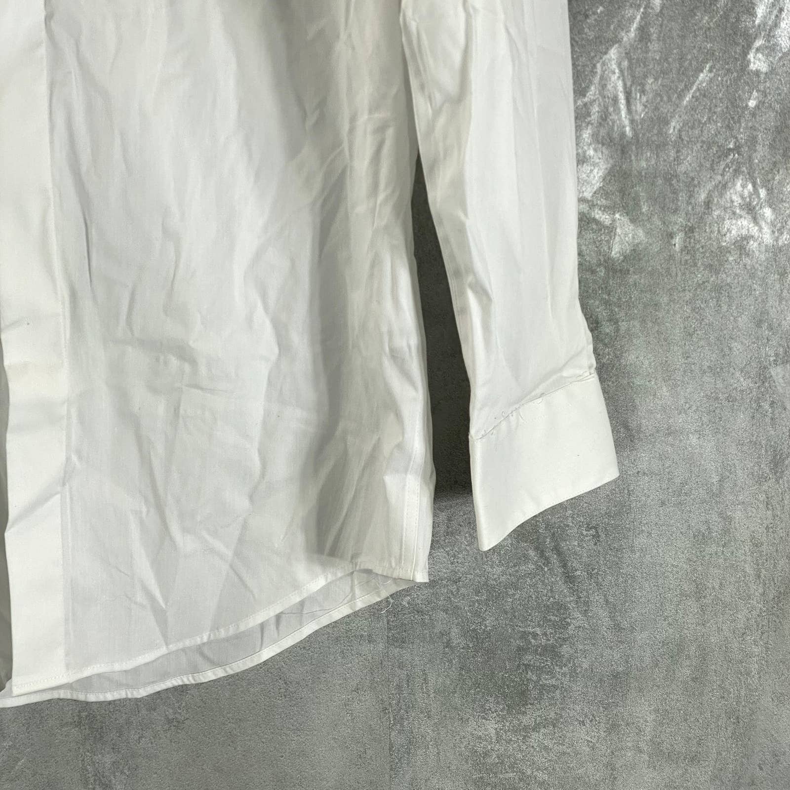 ALFANI AlfaTech Men's White Solid Regular-Fit Dress Shirt SZ S(14-14.5 32/33)