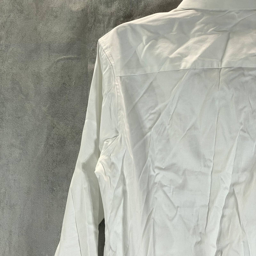 INC INTERNATIONAL CONCEPTS Men's White Pure Slim-Fit Button-Up Dress Shirt SZ S