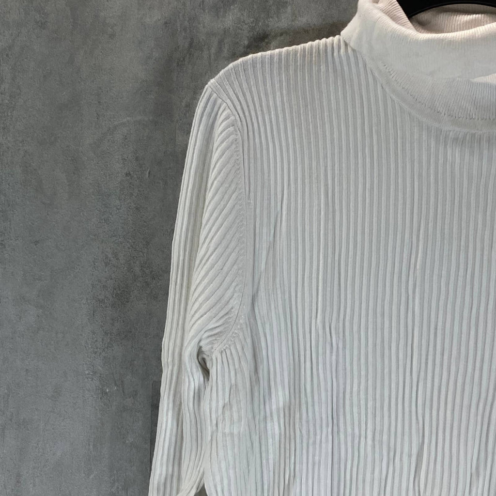 INC INTERNATIONAL CONCEPTS Men's White Pure Ascher Rollneck Sweater SZ M