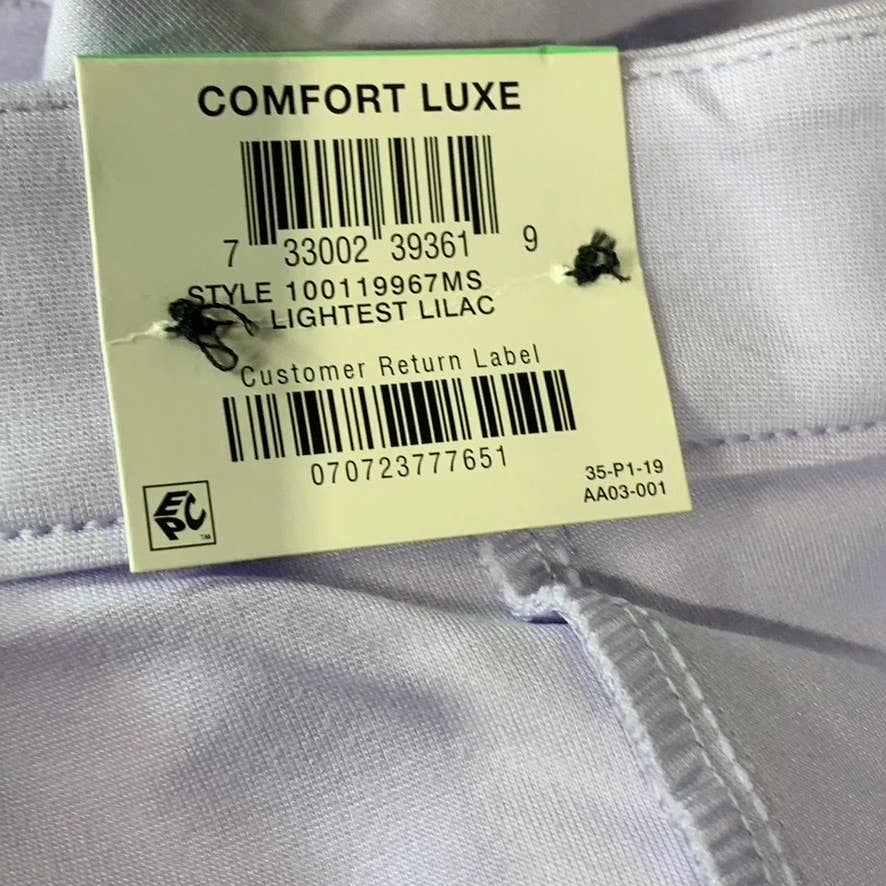 ALFANI Women's Lightest Lilac Modern Lounge High-Rise Seamed Wide-Leg Pants SZ 8