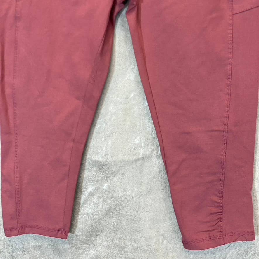 BEBE SPORT Women's Antic Rose Basic Solid Pull-On Capri Leggings SZ L