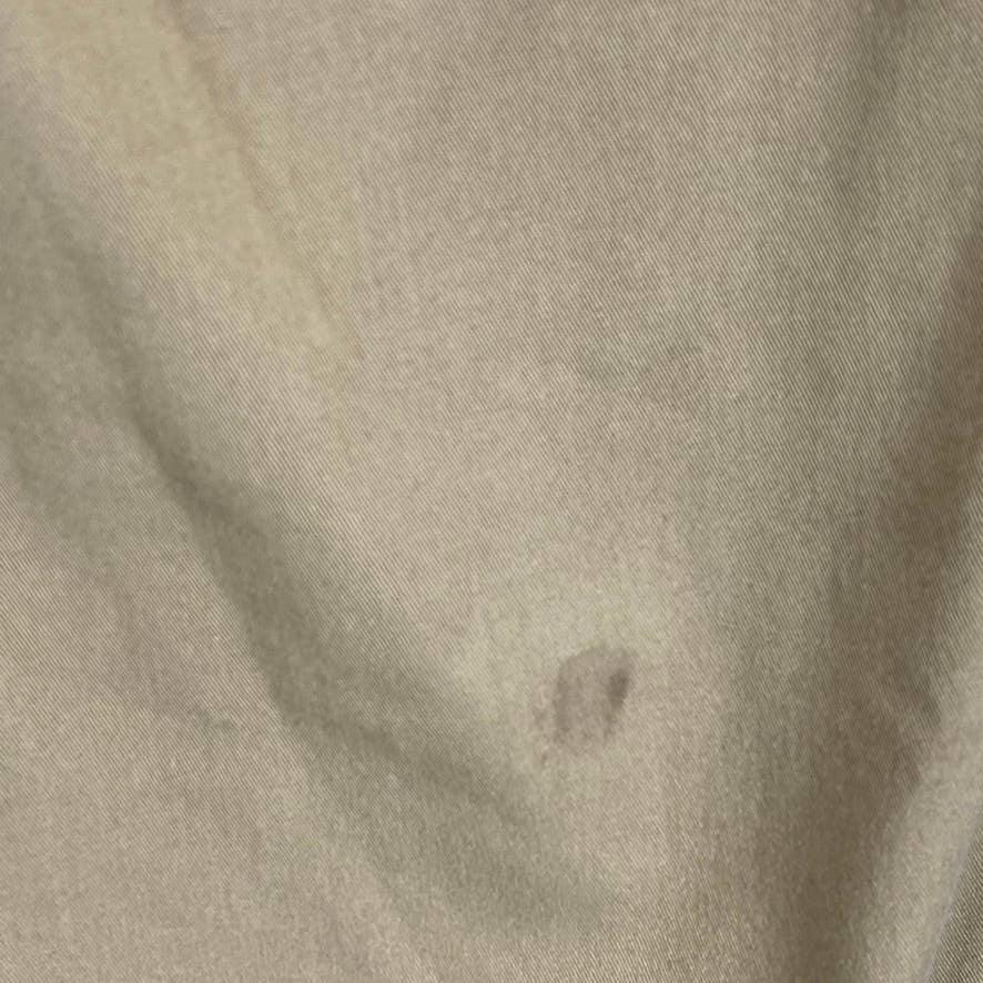 DOCKERS Men's Tan Slim-Fit Flat Front City Tech Trousers SZ 34X30