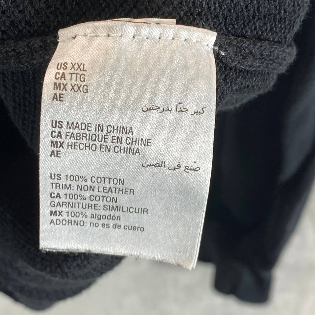 CLUB ROOM Men's Deep Black Classic-Fit Quarter-Zip Sweater SZ 2XL