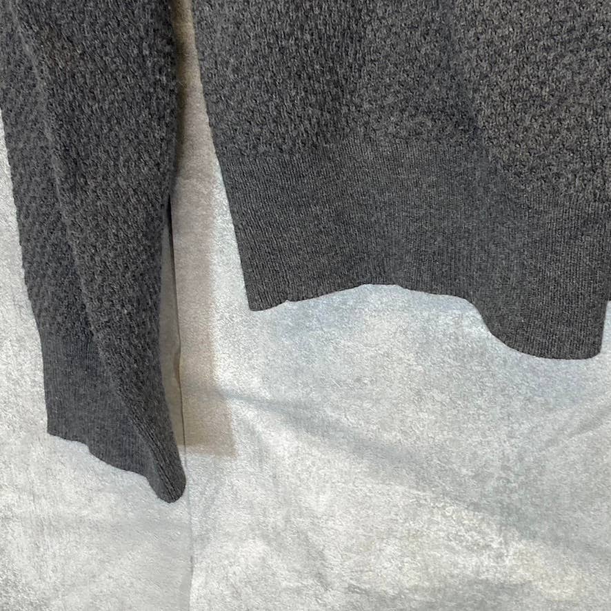 NORDSTROM Men's Grey Charcoal Heather Knit Pullover Crewneck Sweater SZ L