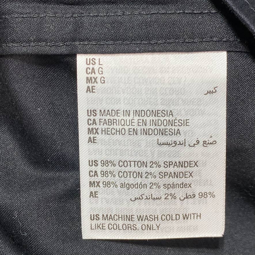INC INTERNATIONAL CONCEPTS Black Long Sleeve Tux Shirt SZ L