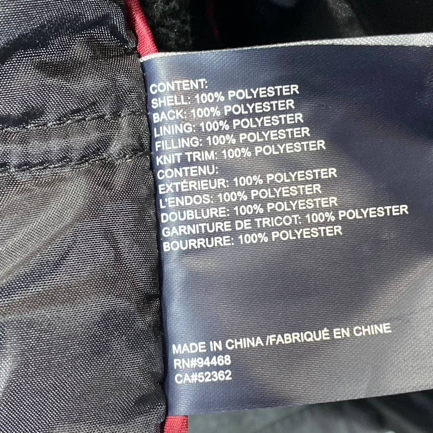 NAUTICA Men's Black Solid Mixed Media Lightweight Water-Resistant Jacket SZ XL