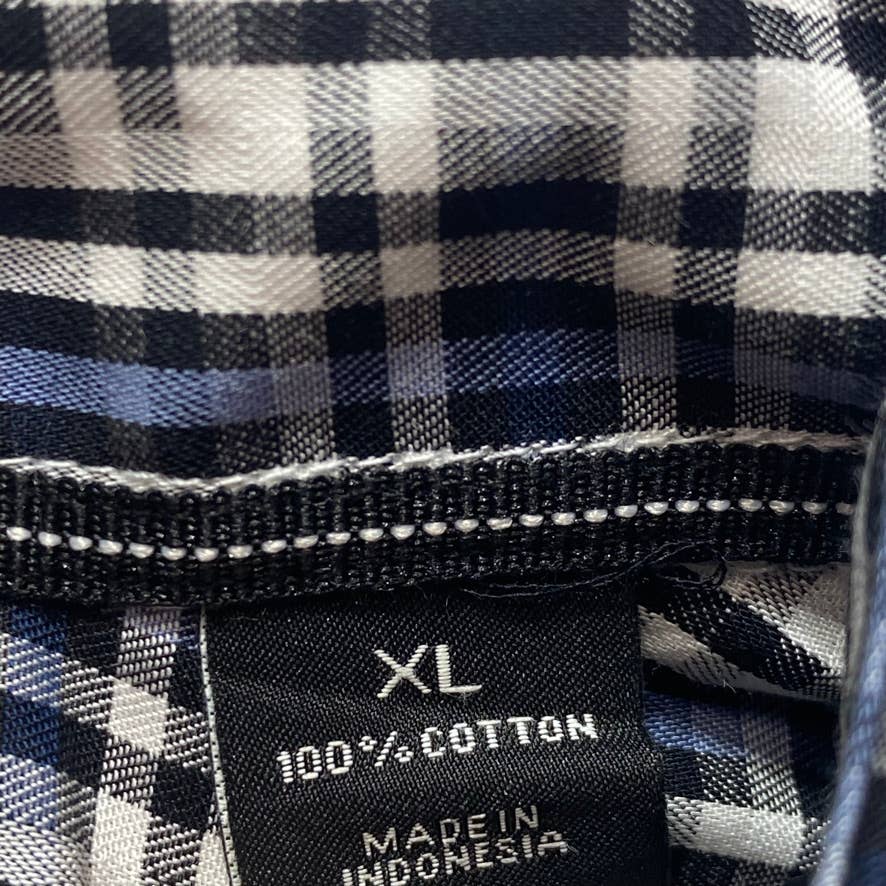 ALFANI Soft Shore Plaid Woven Long Sleeve Button Down Shirt SZ XL