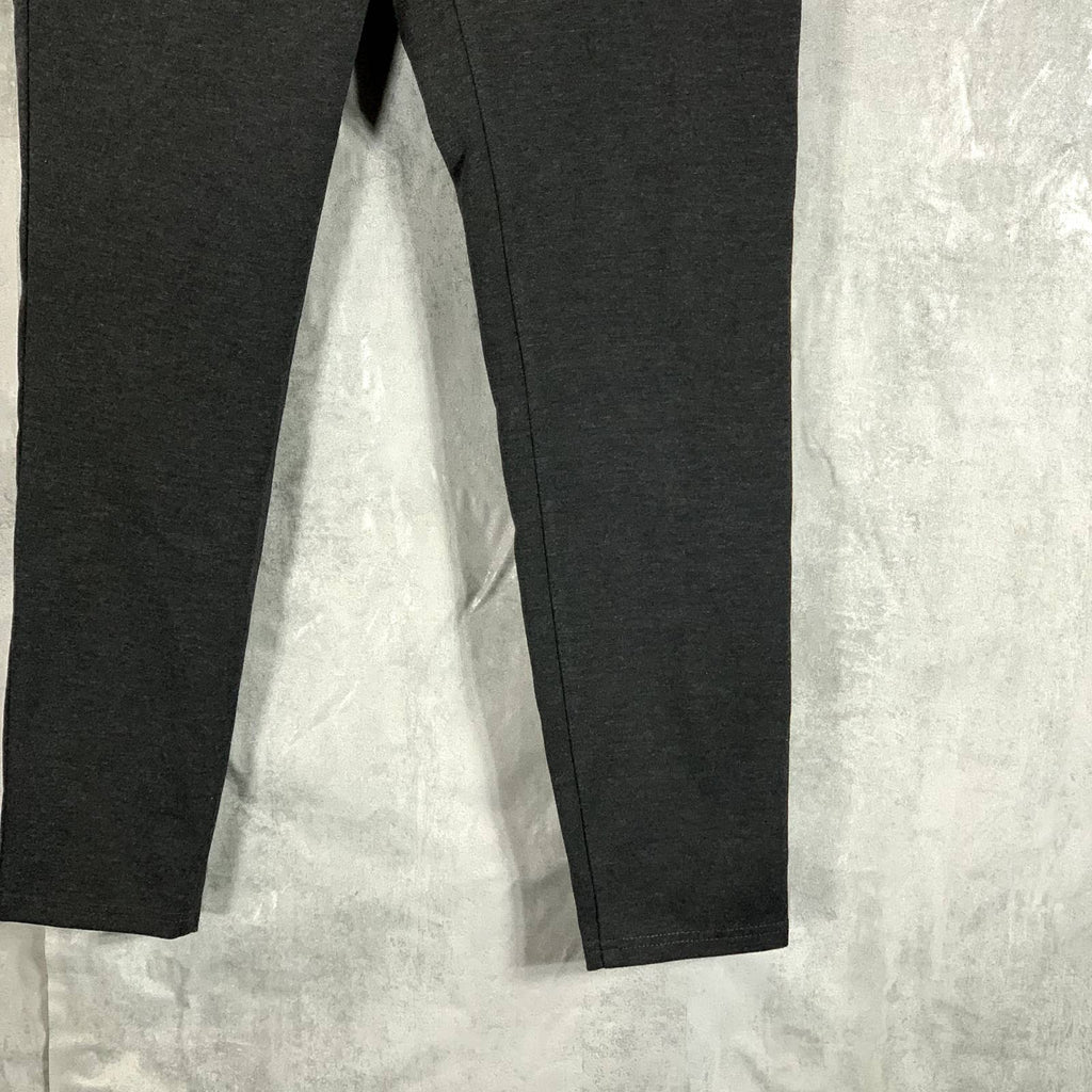 INC Women's Heather Dark Grey High-Rise Curve Creator Ponte-Knit Pants SZ 12