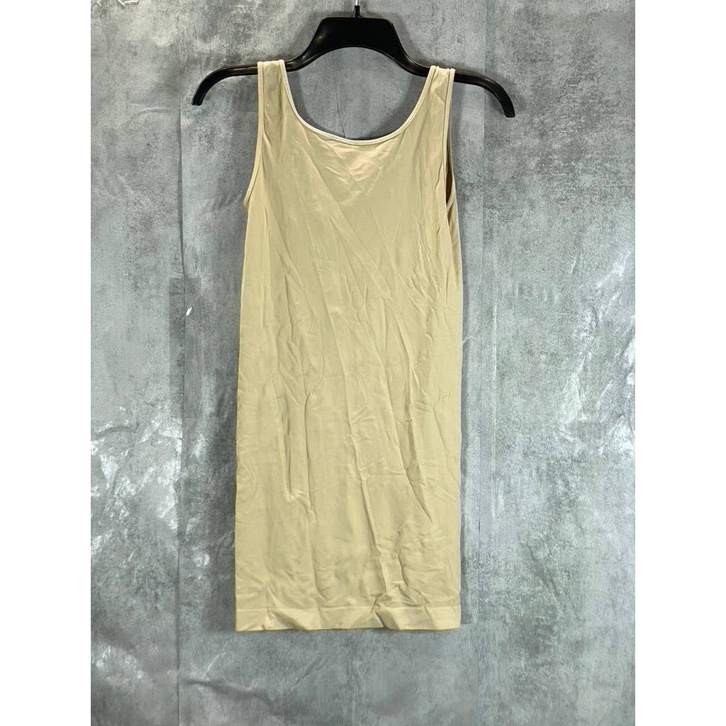 SKINNYTEES Women's Stone Scoop-Neck Lightweight Pull-Over Tank Dress SZ O/S