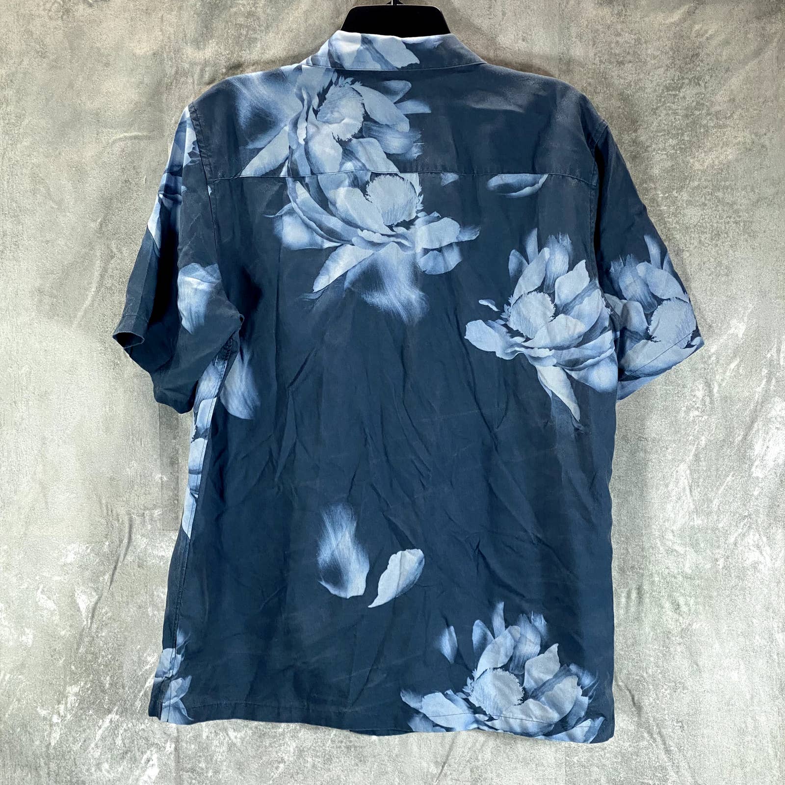 THEORY Men's Heron Multi Floral-Print Short-Sleeve Button-Front Shirt SZ S