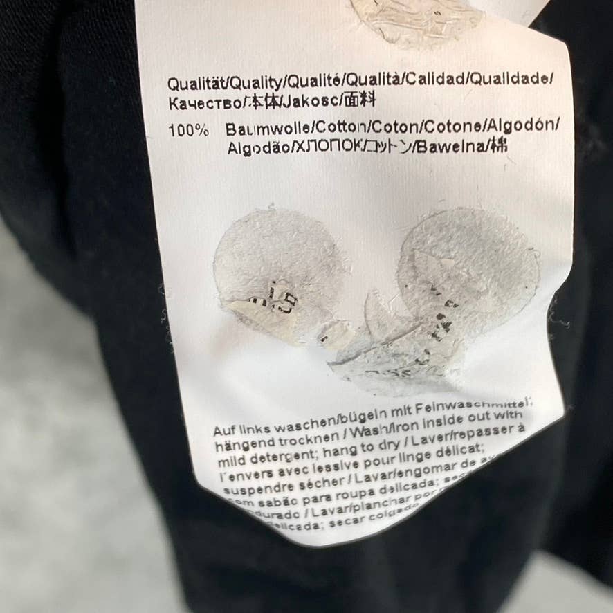 HUGO HUGO BOSS Men's Black Regular-Fit Crewneck Reverse Logo T-Shirt SZ L