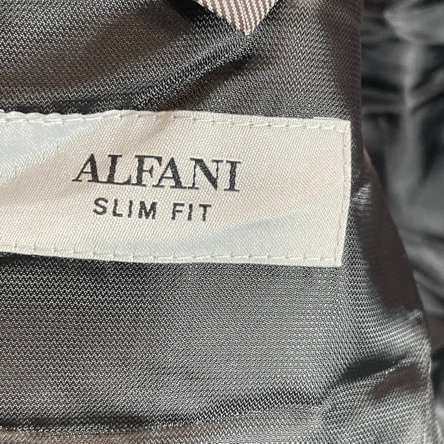 ALFANI Men's Solid Black Short Slim-Fit Two-Button Suit Jacket SZ 40S