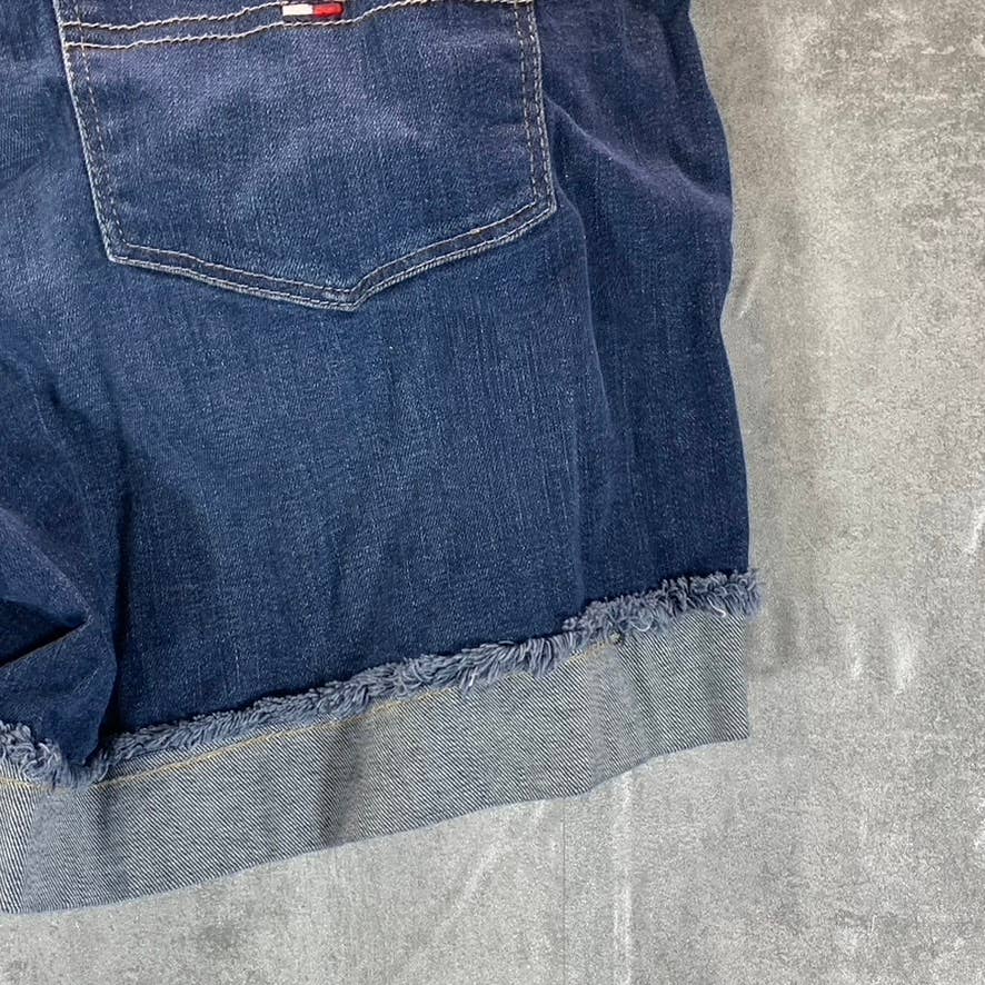 TOMMY JEANS Women's Boundary 5" Cuffed Faded Denim Shorts SZ 29