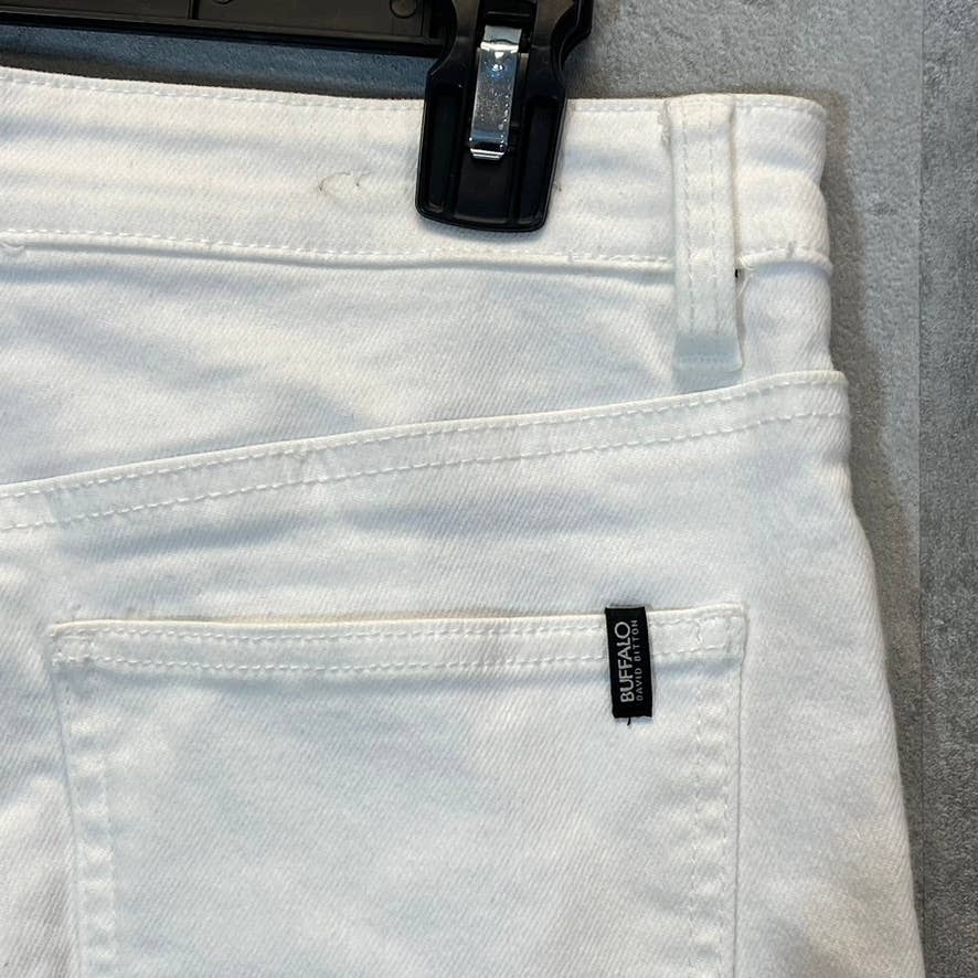 BUFFALO DAVID BITTON Women's White High-Rise Denim Skinny Jeans SZ 31