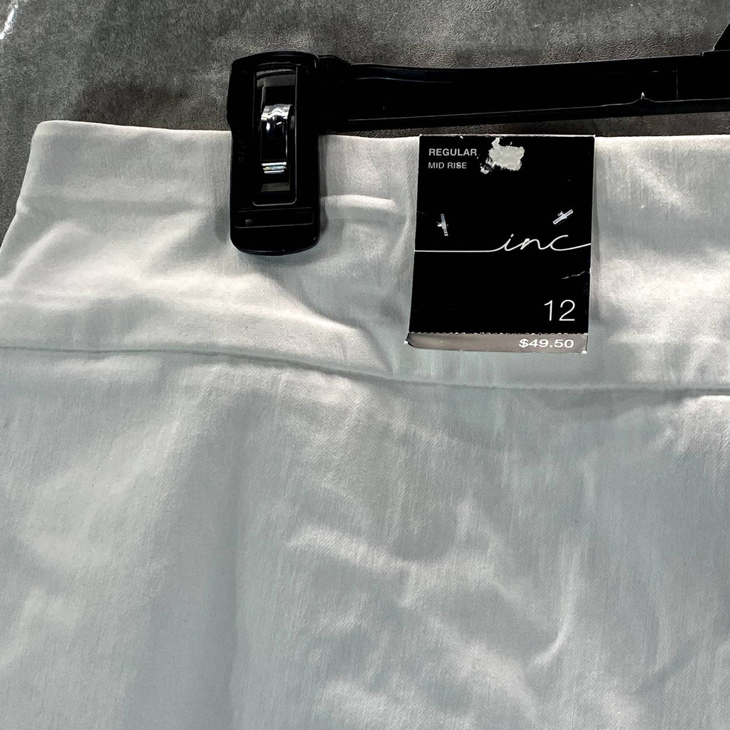 INC INTERNATIONAL CONCEPTS Women's Bright White Mid-Rise Pull-On Shorts SZ 12