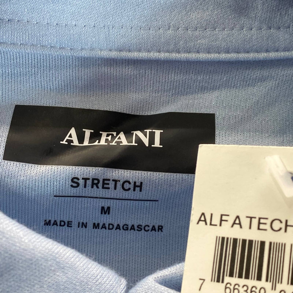 ALFANI Men's Croquis AlfaTech Stretch Solid Short-Sleeve Polo Shirt SZ M