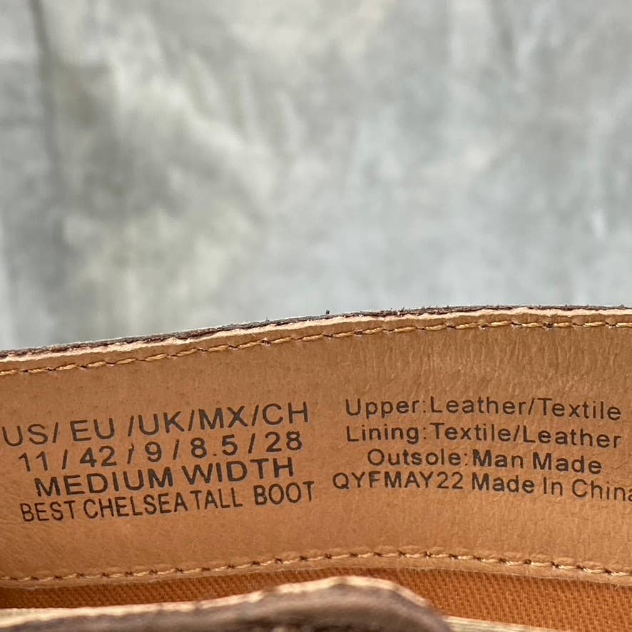 GENTLE SOULS By Kenneth Cole Women's Espresso Best Chelsea Zip-Up Tall Boot SZ11