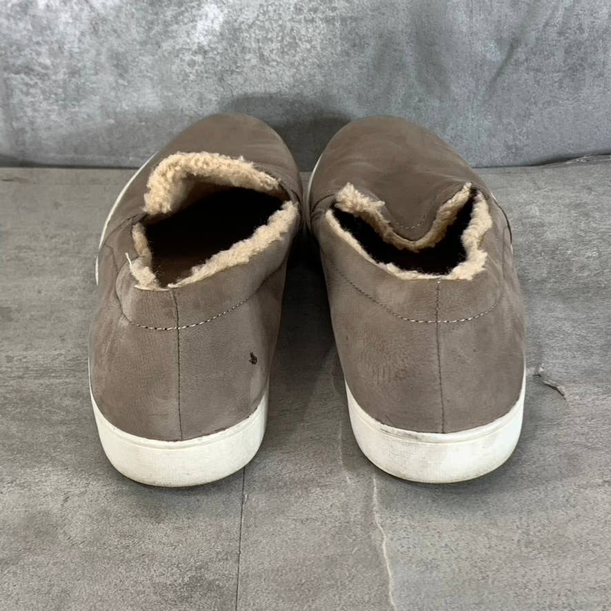 NATURALIZER Women's Modern Grey Leather Marianne Cozy Slip-On Sneakers SZ 10