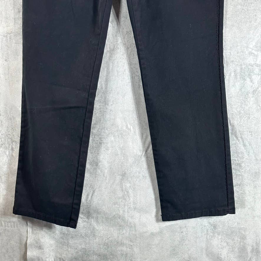 STYLE & CO Women's Petite Solid Black Natural Straight-Leg Denim Jeans SZ 8P