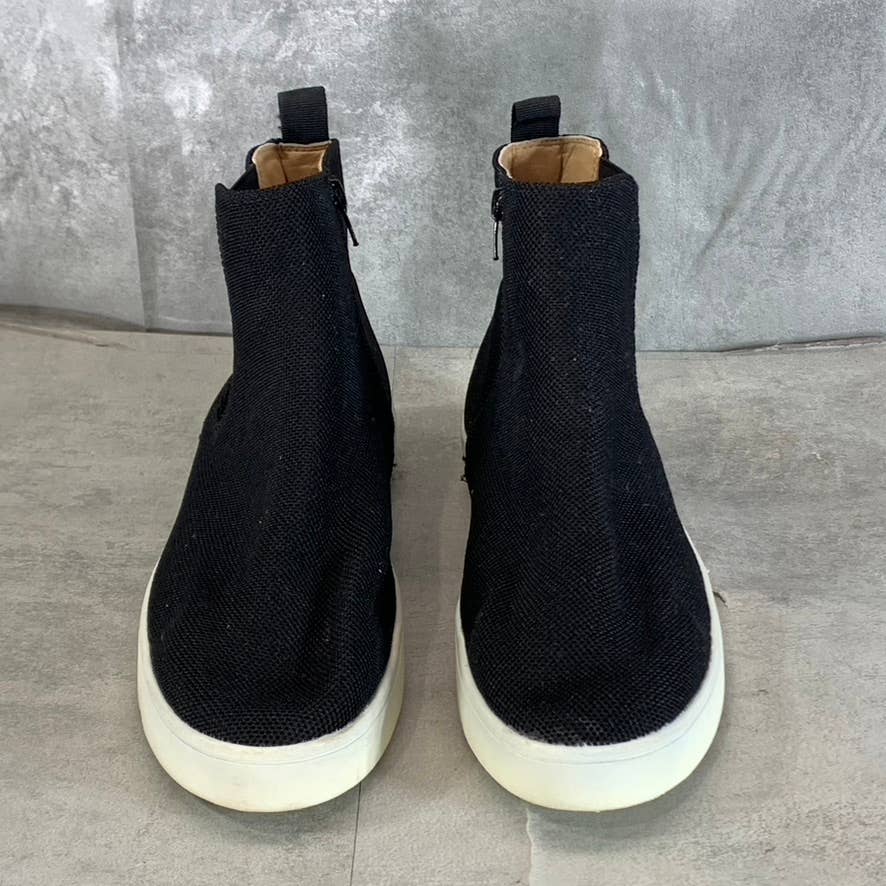 JOURNEE COLLECTION Women's Black Mesh Kolbee Round-Toe Boot Sneakers SZ 9.5