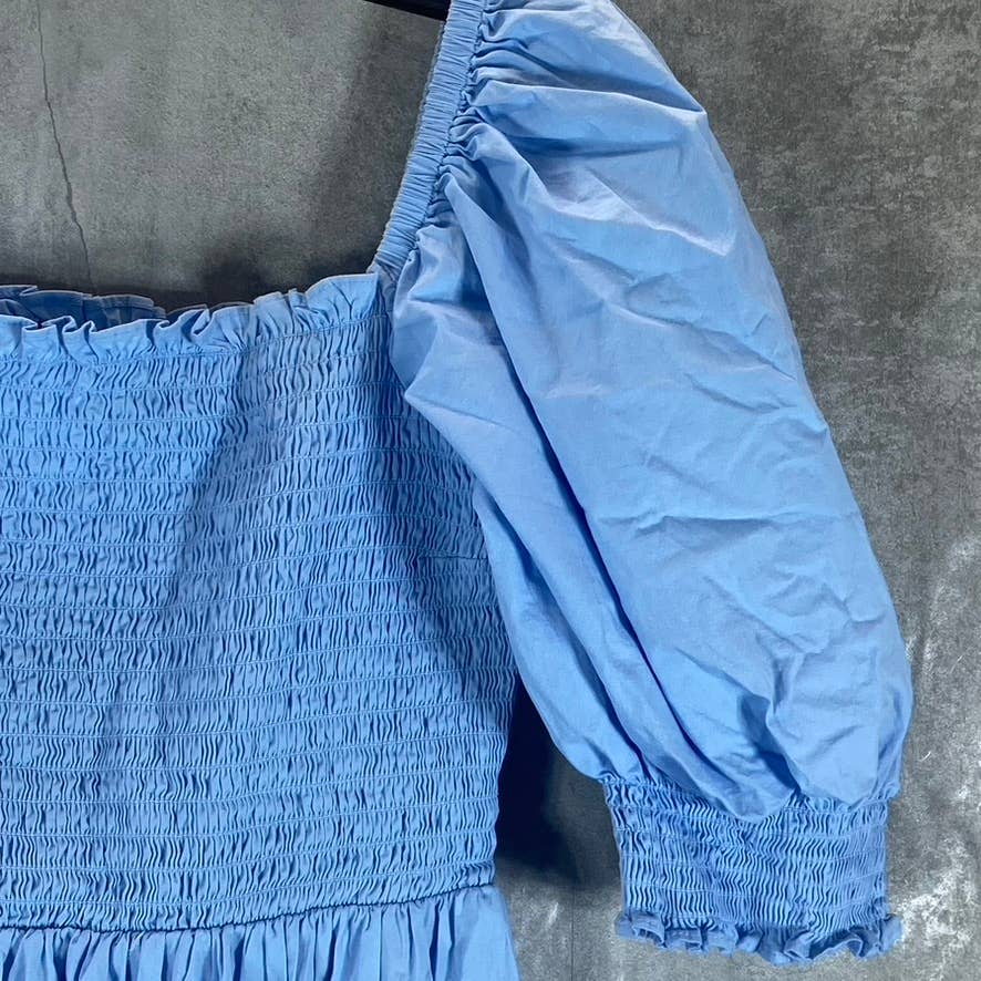 INC INTERNATIONAL CONCEPTS Women's Dutch Canal Smocked Puff-Sleeve Midi Dress