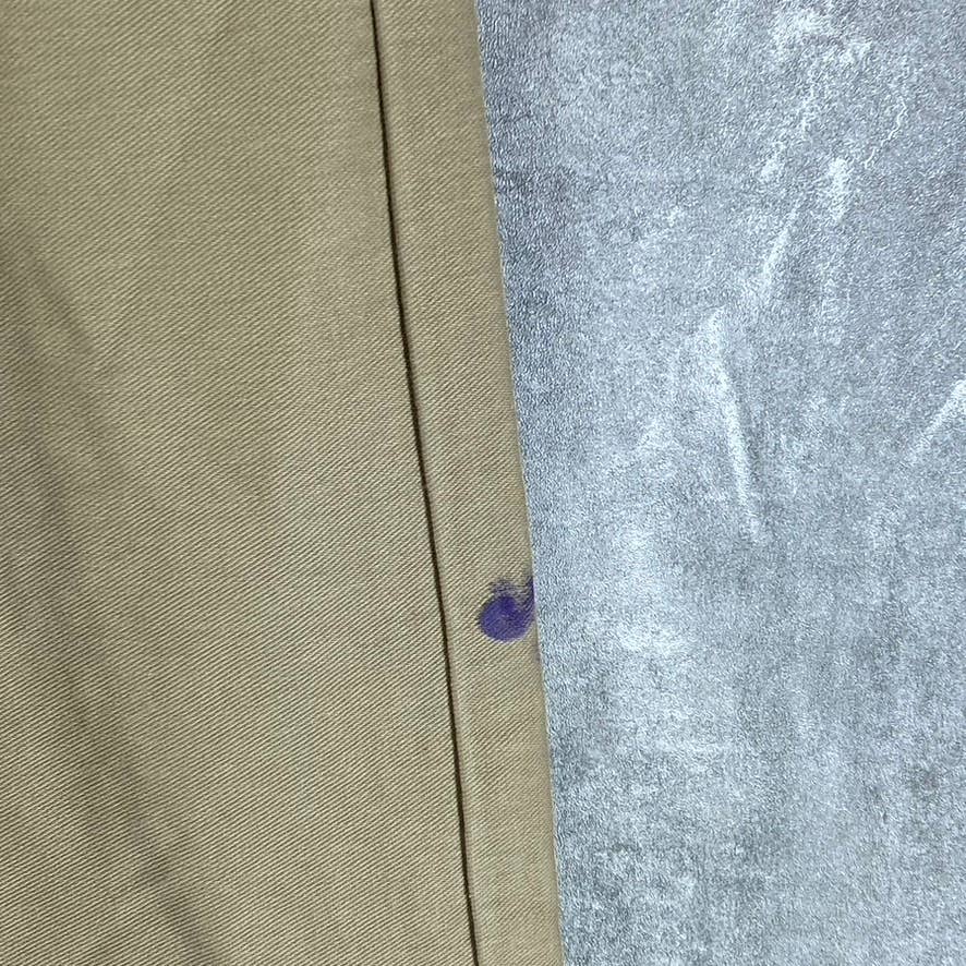 DOCKERS Men's Tan Smart 360 Comfort Knit Straight-Fit Pants SZ 34X32