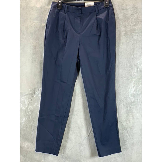 ALFANI Women's Petite Modern Navy Tapered Trouser Pants SZ 4P