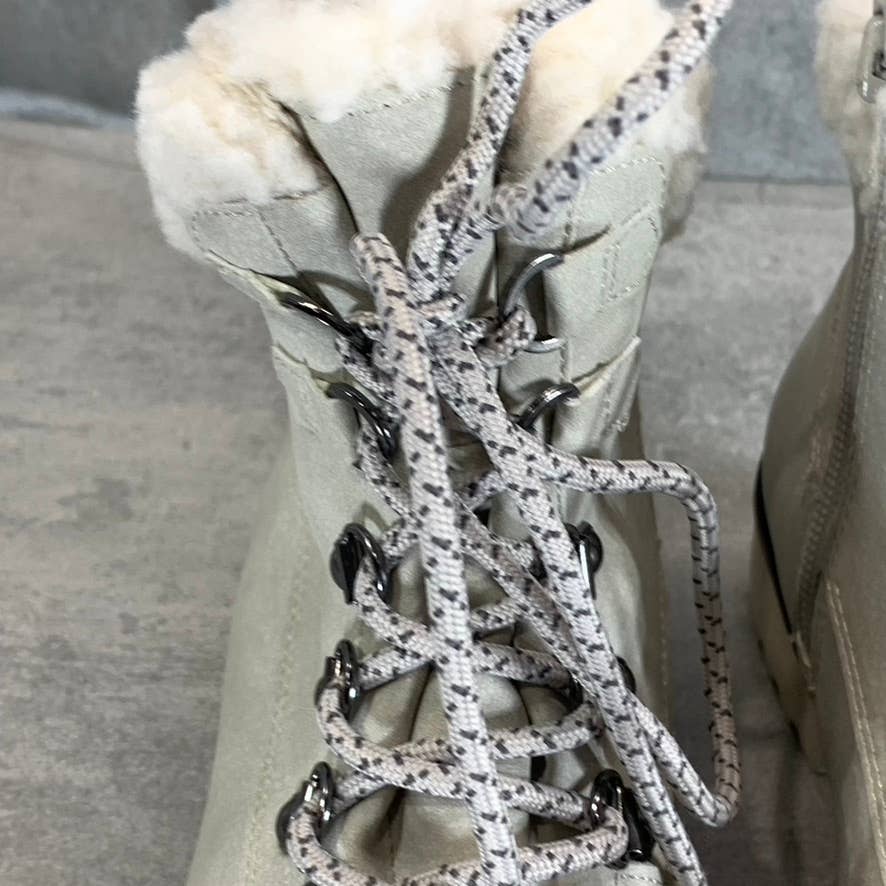 JBU By JAMBU Women's Stone White Blue Creek Memory Foam Lace-Up Ankle Boot SZ6.5