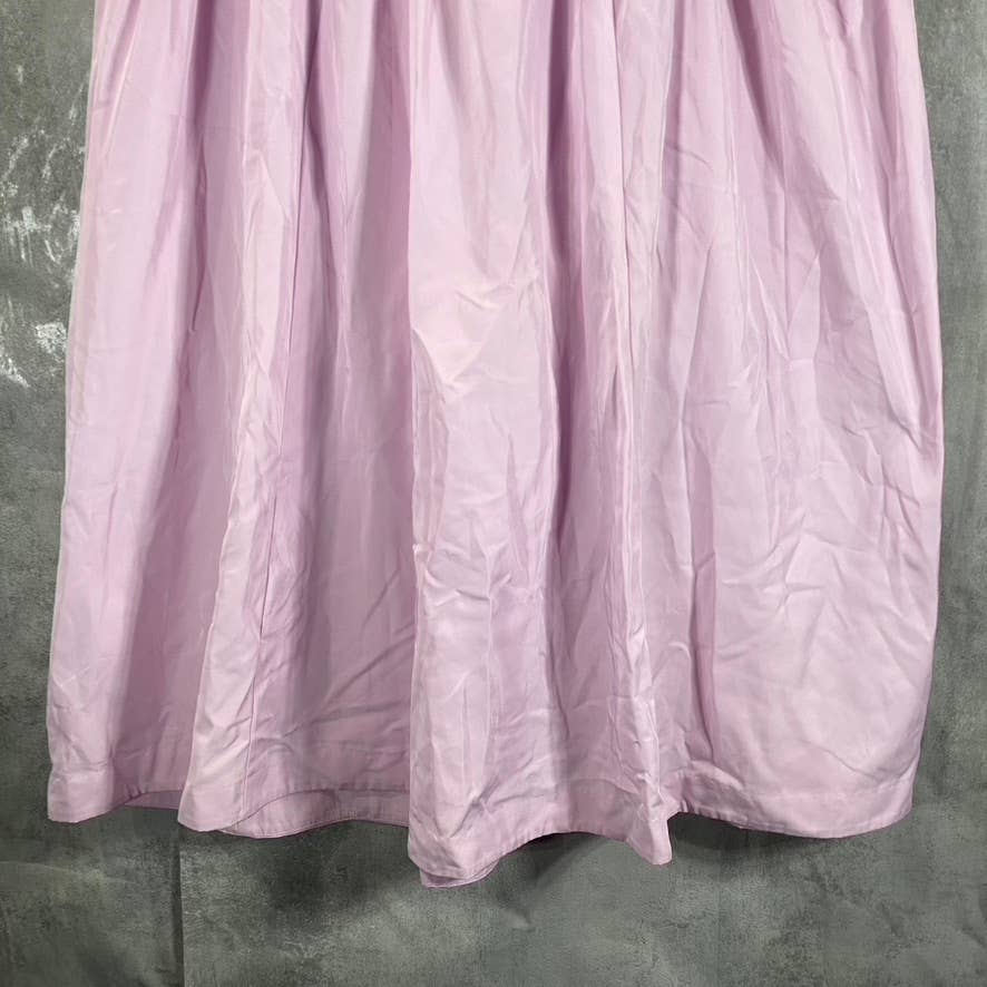 ALFANI Women's Lavender Rain Mixed-Media Drawstring Waist Mock-Neck Dress SZ 2XL