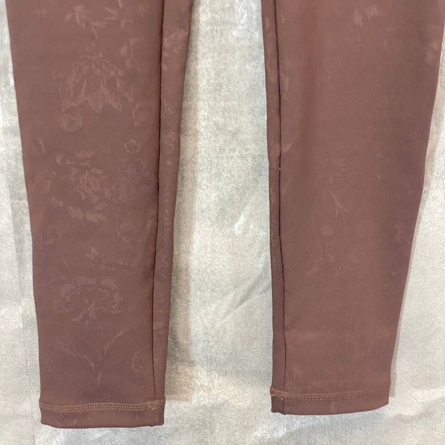 LAUNDRY By Shelli Segal Taupe Printed High-Waist Stretch Pull-On Active Leggings SZ M