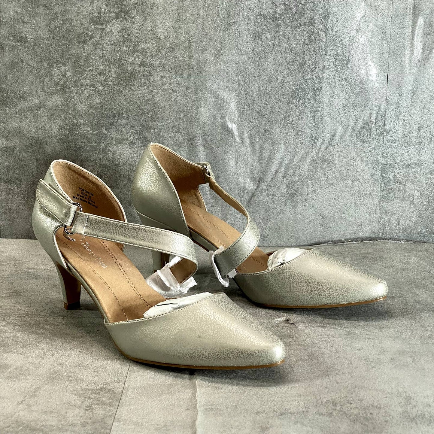 JOURNEE COLLECTION Women's Silver Metallic Tillis Pointed-Toe D'Orsay Pumps SZ 9