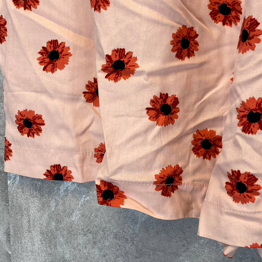 ABOUND Women's Pink Daisy Dots Easy Flowy Lightweight Elastic Waist Pull-On Shorts SZ M