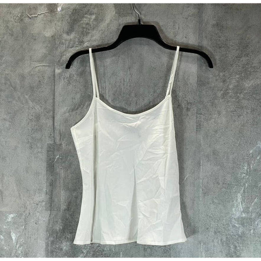 DKNY Women's Ivory Round-Neck Adjustable Strap Camisole SZ XS