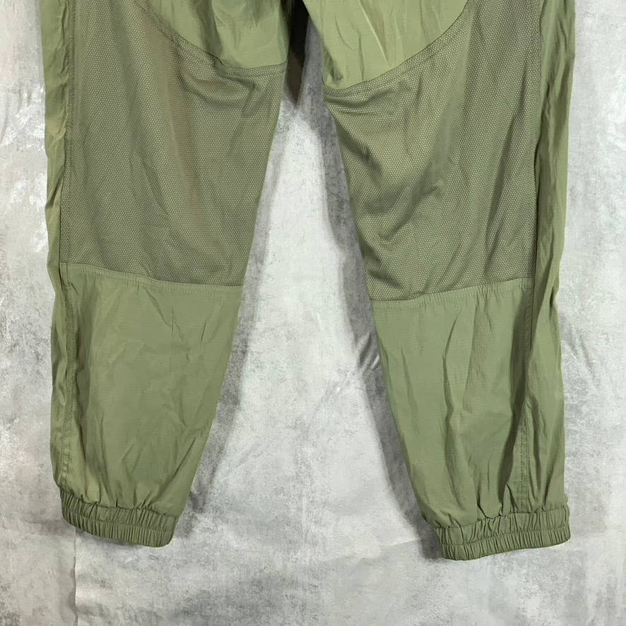 BASS OUTDOOR Women's Deep Lichen Green Roque Mesh Pull-On Pants SZ M