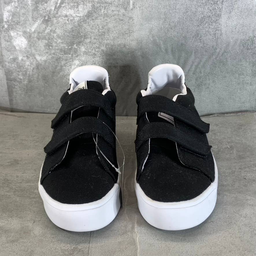 GOATS Women's Black Canvas The 305 2-Strap Slip-On Platform Sneakers SZ 9.5